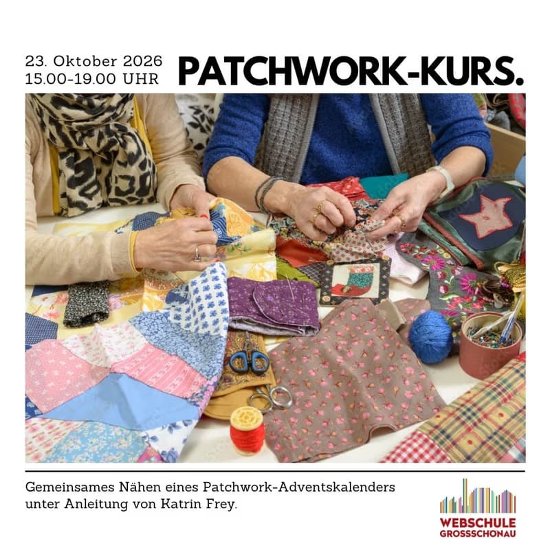 Vlastnoruční šití patchworkového adventního kalendáře