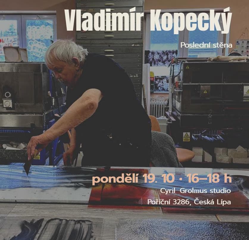 Starszy artysta Vladimír Kopecký pracuje nad szkłem w swoim studio w Ceskiej Lipie.