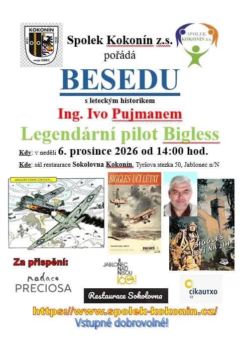 Přednáška na téma Legendární pilot Bigless