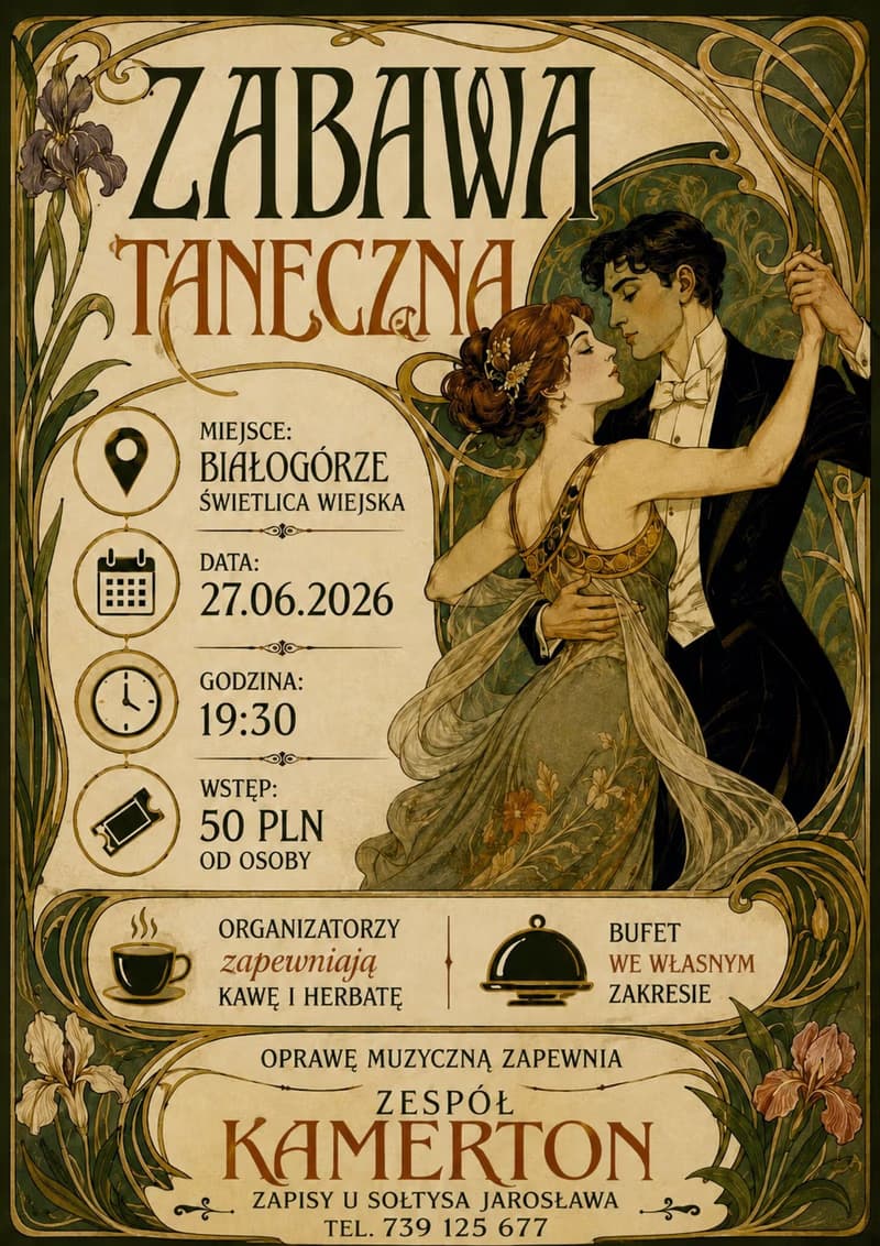 Zabawa taneczna w Białogórzu