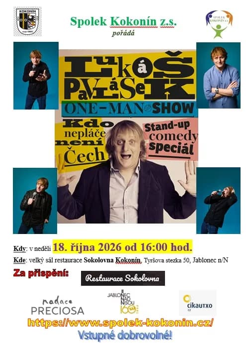 One-man show Lukáše Pavláska Kdo nepláče není Čech