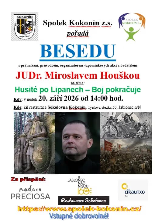 Přednáška Husité po Lipanech – Boj pokračuje