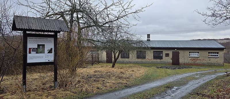 Oprowadzanie po terenie byłego obozu „Seiferts Höhe“