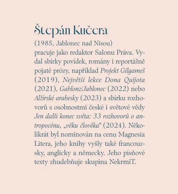 Štěpán Kučera a jeho nová kniha