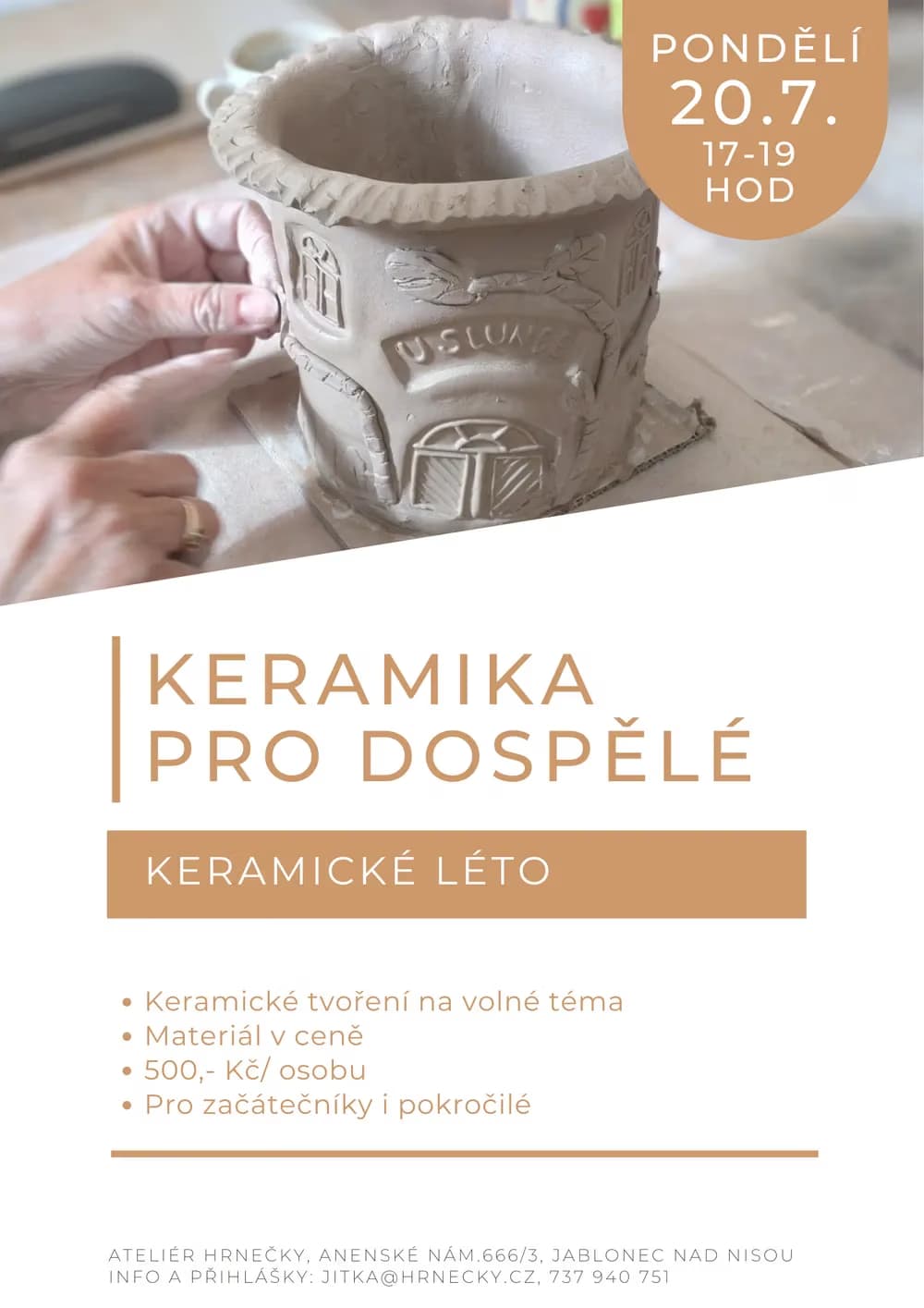 Keramické léto - Keramika pro dospělé