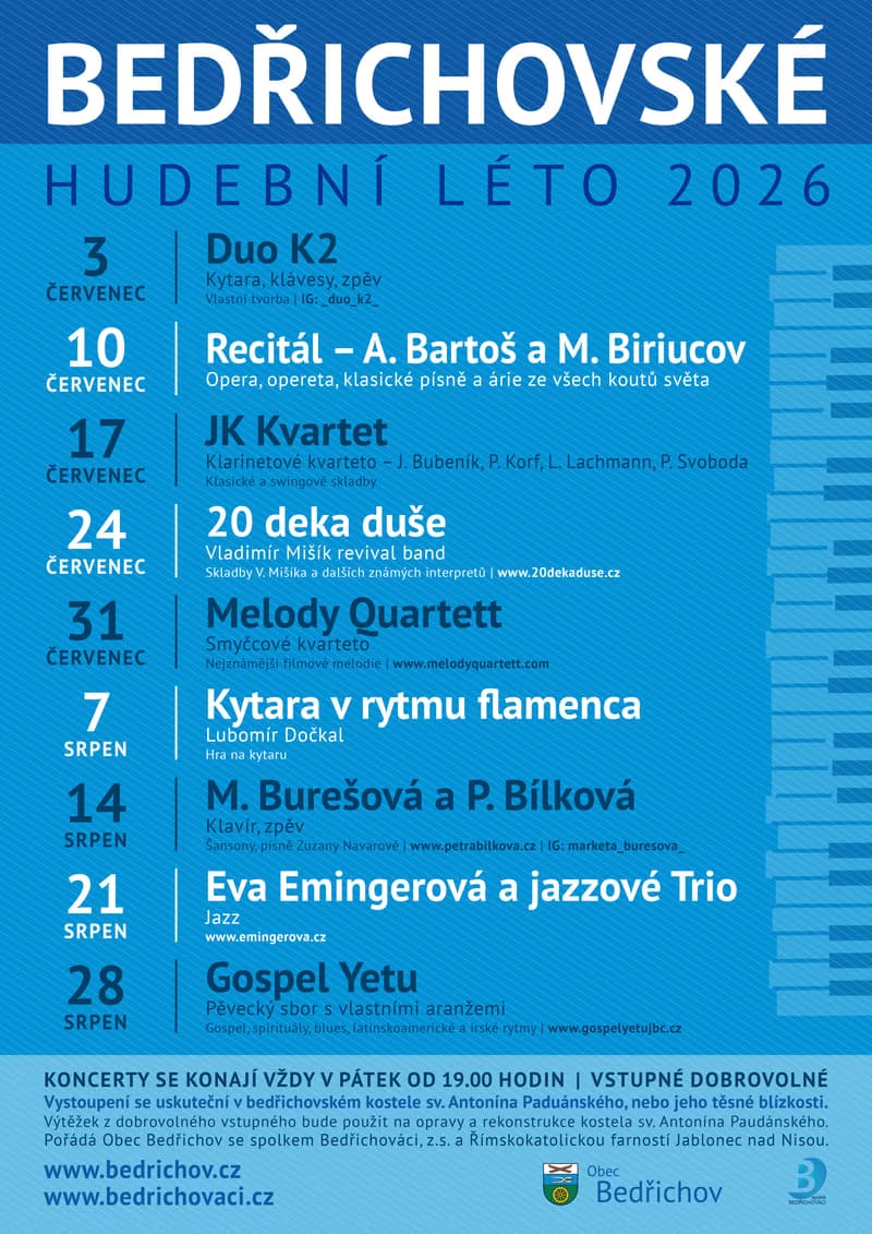 Bedřichov Music Summer 2026 – Gospel Yetu