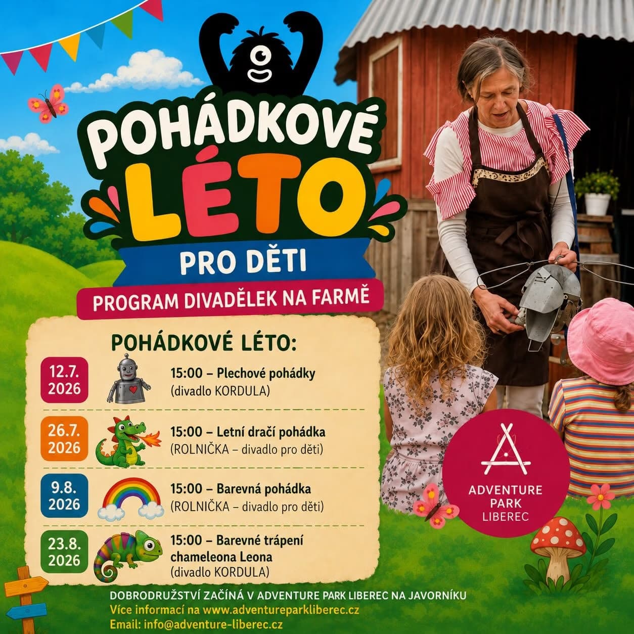 Pohádkové léto: Barevné trápení chameleona Leona