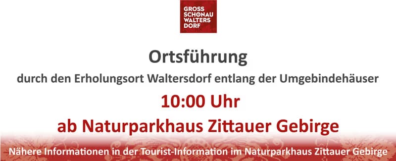 Ortsführung durch den Erholungsort Waltersdorf