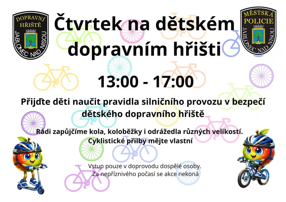 Čtvrtek na Dětském dopravním hřišti