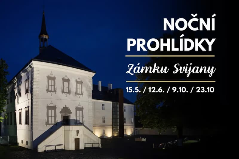 Night tour of Svijany Castle