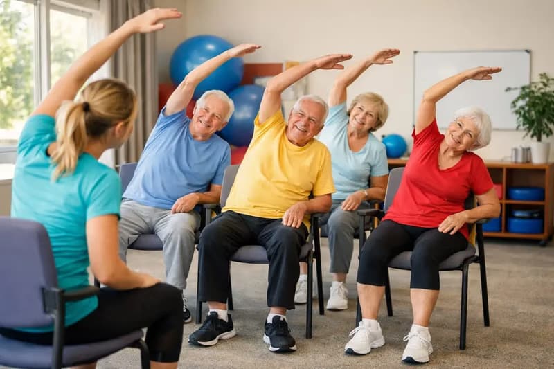 EXERCISE ON CHAIRS 60+