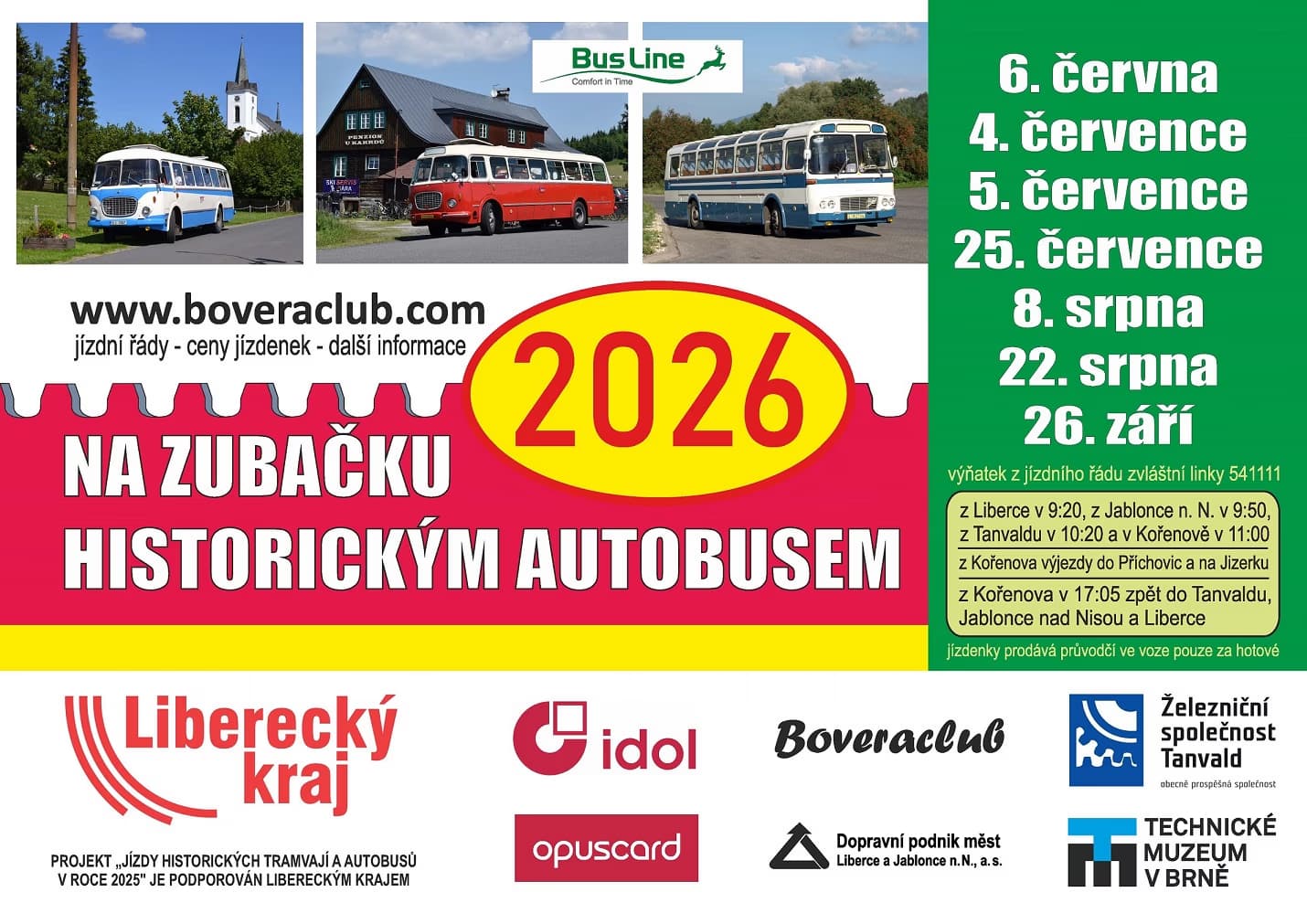 Jízdy historických autobusů na Zubačku